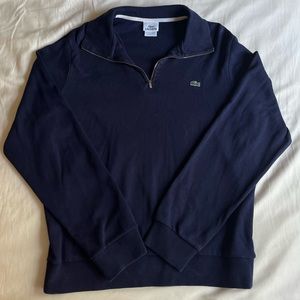 Lacoste half zip knit sweatshirt